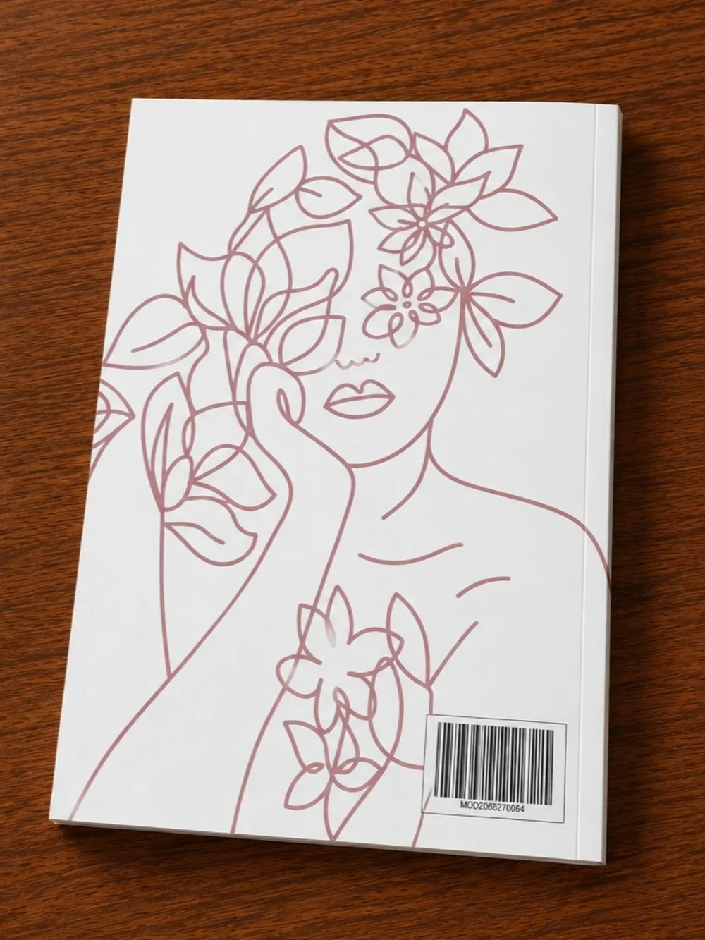 My Thoughts Floral Lined Journal Notebook 8x10 | 198 Pages